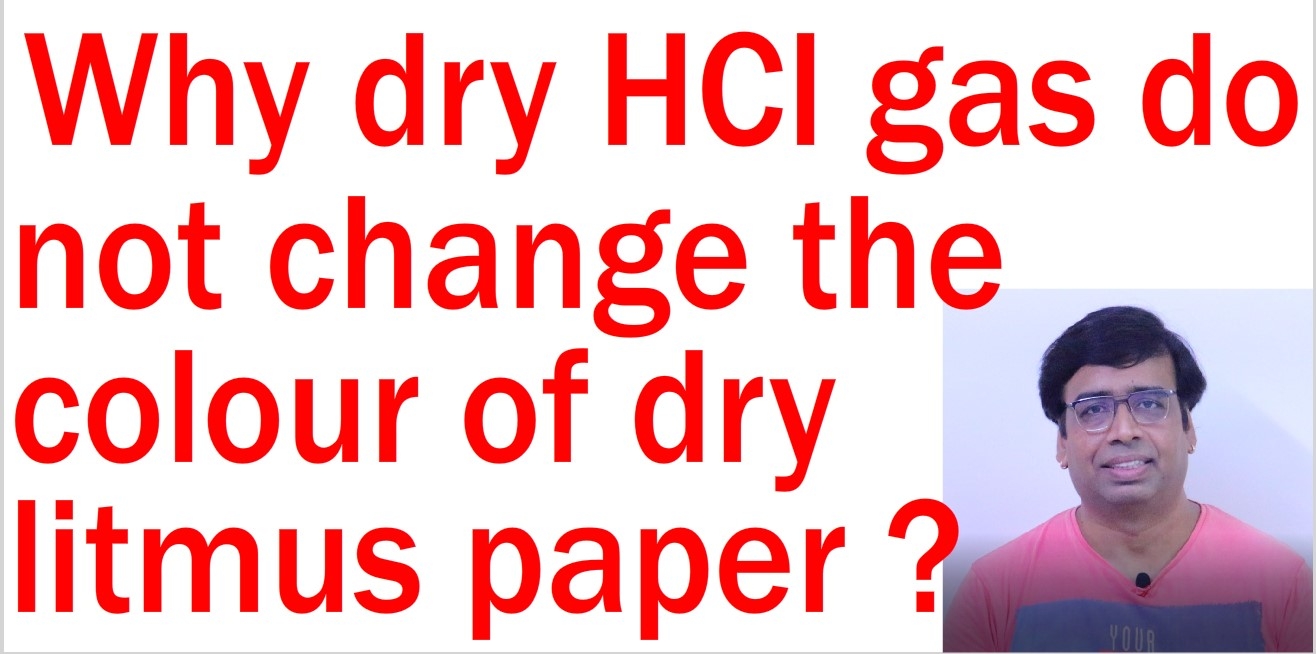 Dry HCl gas litmus